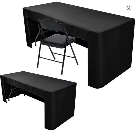 6 FOOT OPEN BACK TABLE CLOTH WITH FULL COLOUR PRINT