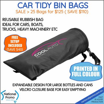 25 CAR TIDY BIN BAGS for $125