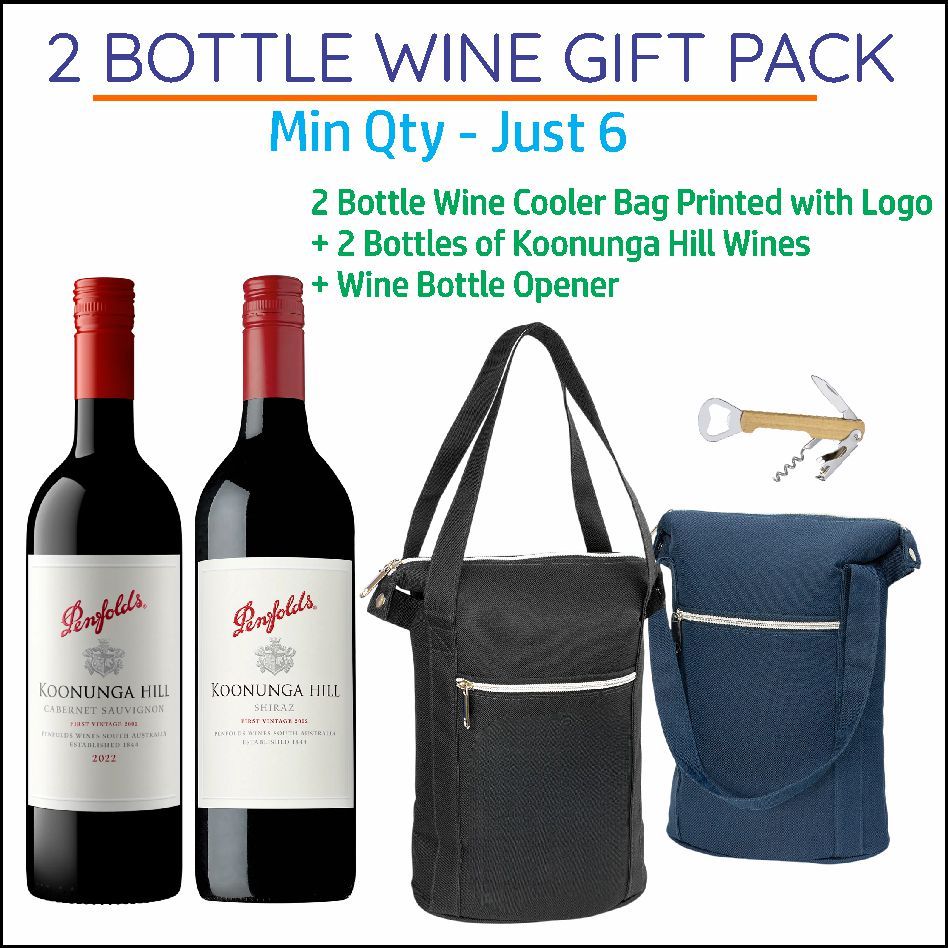 2 Bottle Wine Cooler Bag Gift Pack