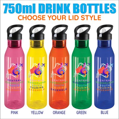 6 x 750ml DRINK BOTTLES for $40 > Full Colour Print