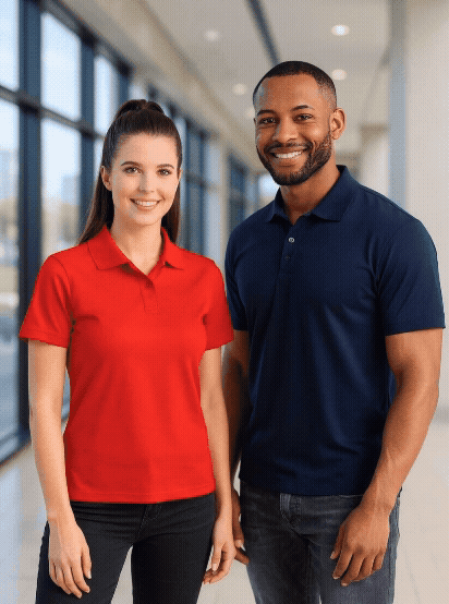 2 PRINTED FORCE COOLDRY POLO SHIRTS  for $40 + gst