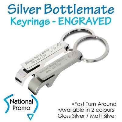 Deluxe Silver Bottlemate Keyring Deluxe Silver Bottlemate Keyring