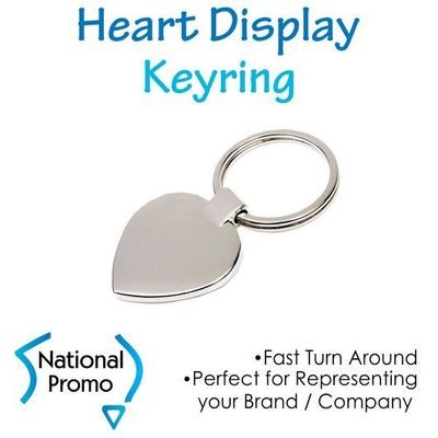 Heart Shape Display Keyring