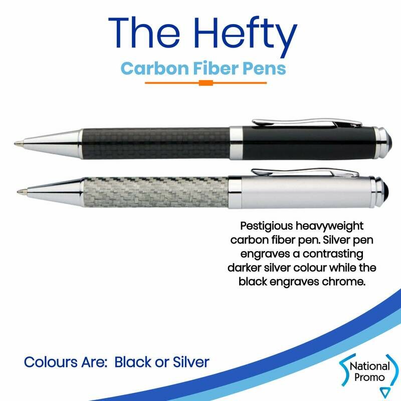 HEFTY Carbon Fiber Engraved Metal Pen HEFTY Carbon Fiber Engraved Metal Pen