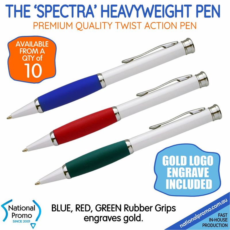 THE 'SPECTRA' Heavyweight Gloss Metal Engraved Pen THE 'SPECTRA' Heavyweight Gloss Metal Engraved Pen