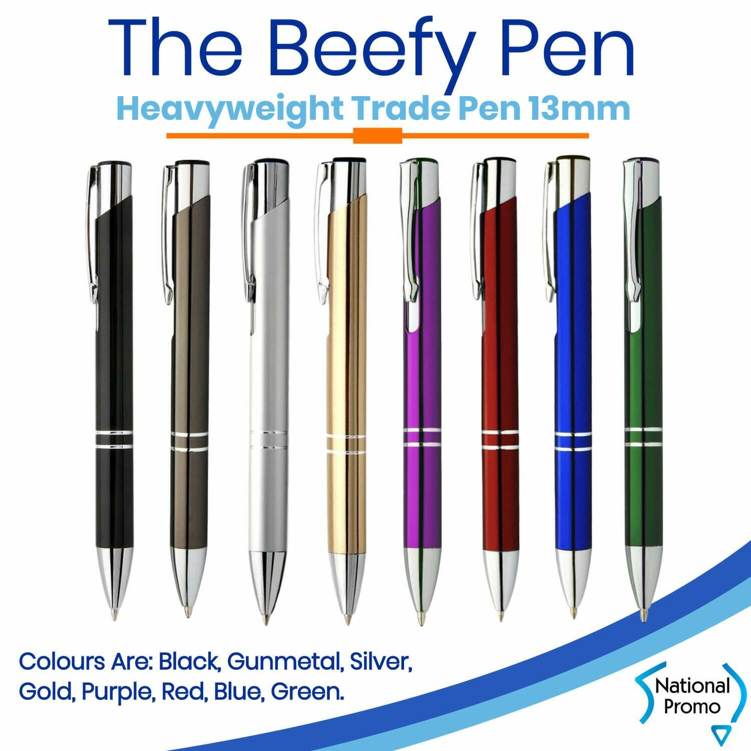 "ON SALE NOW" Heavyweight 'BEEFY' Engraved Metal Pen "ON SALE NOW" Heavyweight 'BEEFY' Engraved Metal Pen