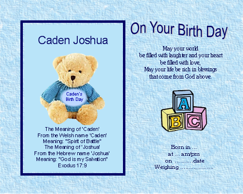 Christening / Naming / Birthday