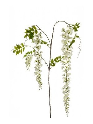 Artificial Wisteria spray 170cm White (Buy 6 and get 10% off)