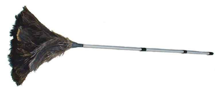 Extendible Aluminium Handle Ostrich Feather Duster