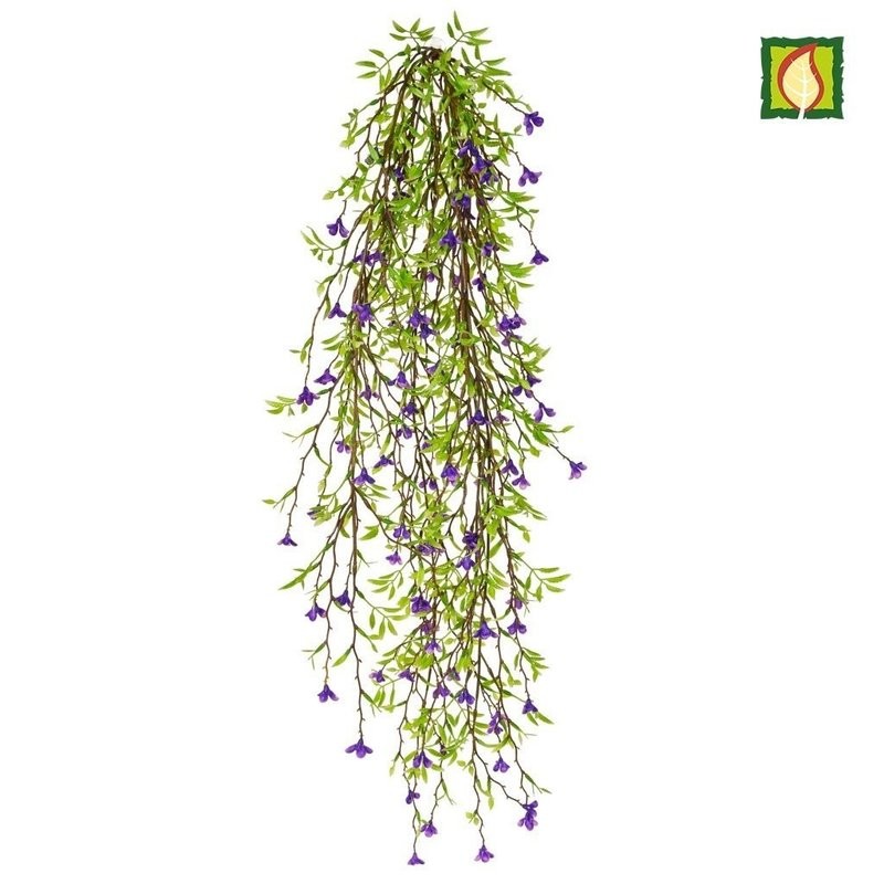 Green Leaf Purple Flower Trailing FR - Box of 6