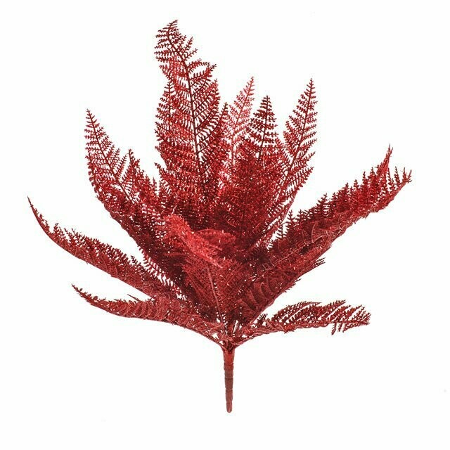 50cm Glitter Fern Lace