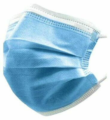 Disposable Face Mask 3 ply 10 in Pack