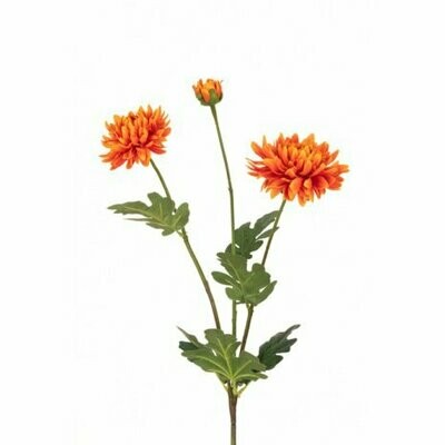 Artificial Orange Chrysanthemum 65cm