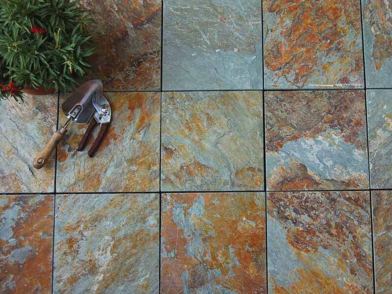 Slate Stone Decking Tiles - Box of  6