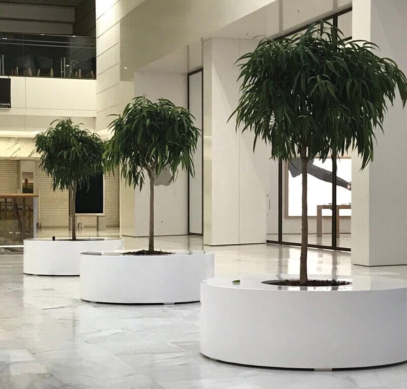 Eton Round Seating (Gloss Finish) 100cm x 50cm