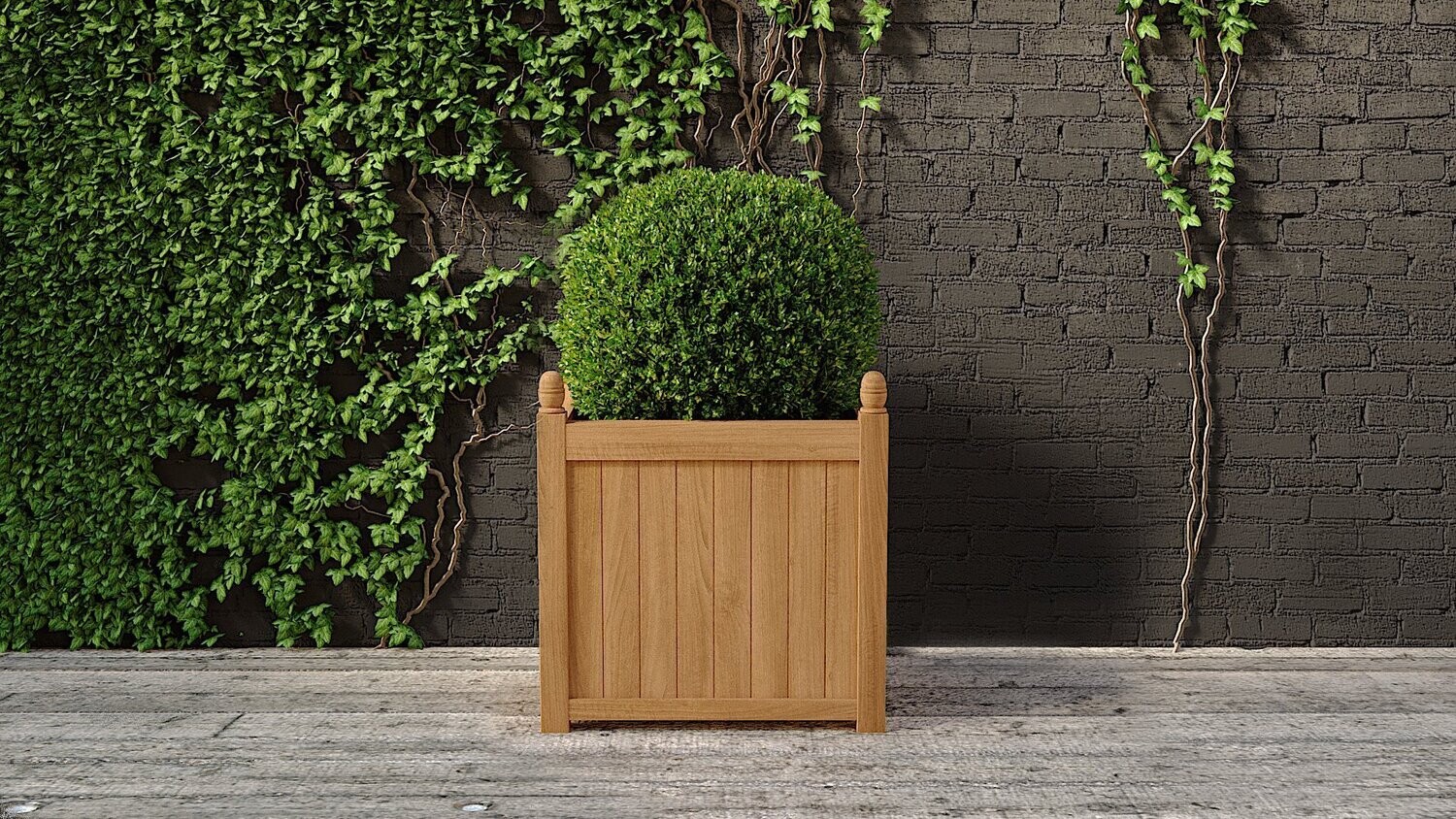Teak Versailles Planters  (Made to order), Sizes: 45 x 45cm without liner