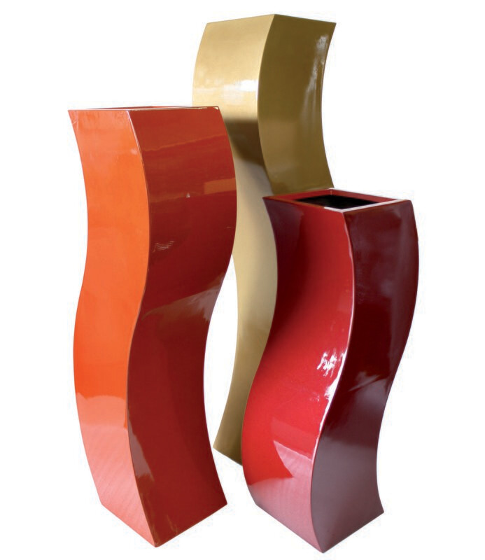 Pair of Curve S Pedestal (Gloss,  Natural OR Metallic Finish)