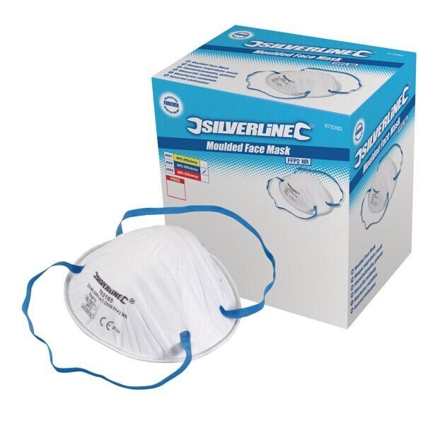 Moulded Face Mask FFP2 NR Display Box 20 packs