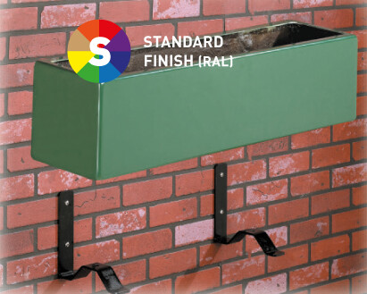 Wall Trough Planter & Brackets