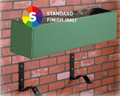 Wall Trough Planter & Brackets