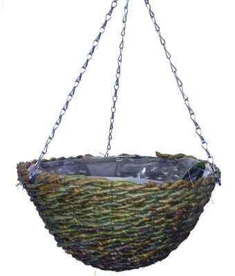 14" Round Rope Hanging Basket