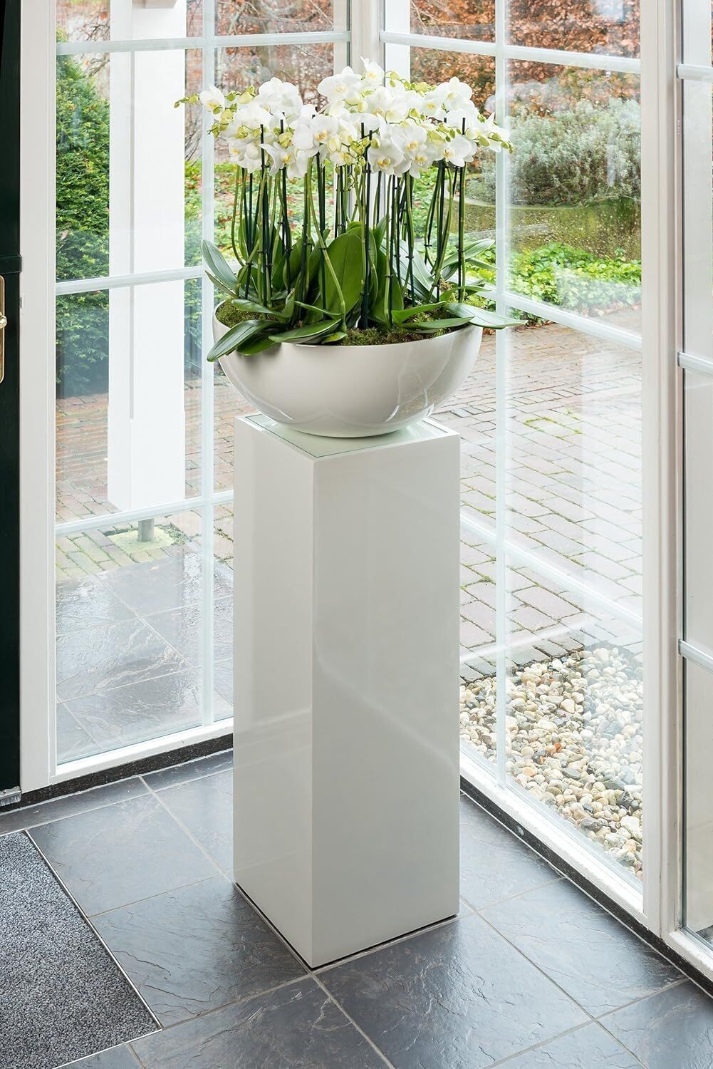 Roto Bowl White Planter