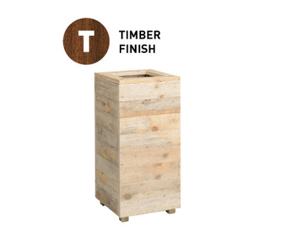 Soft Wood Timber Tall Square Planter