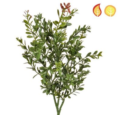 Foliage Buxus Green Red 43cm FRU UV