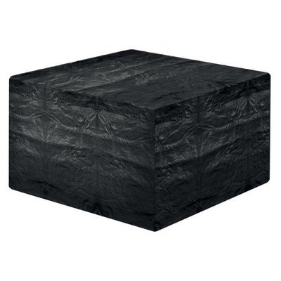 4 Seater Small Cube Set Cover Black