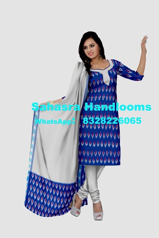 Single Ikkat Cotton Dress Materials