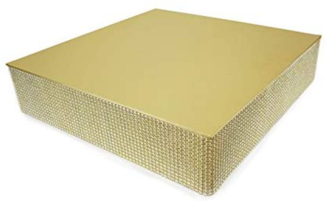 16-inch Gold Square Cake Stand