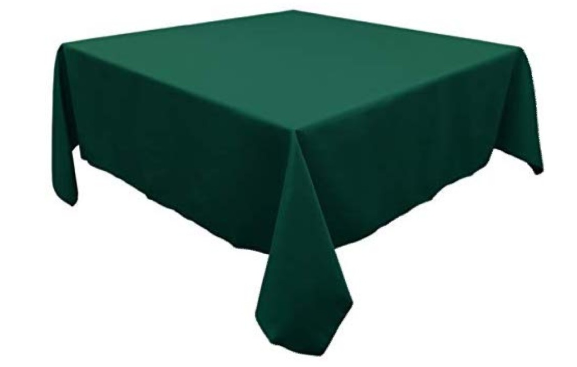 90" Forest Green Table Cloth.