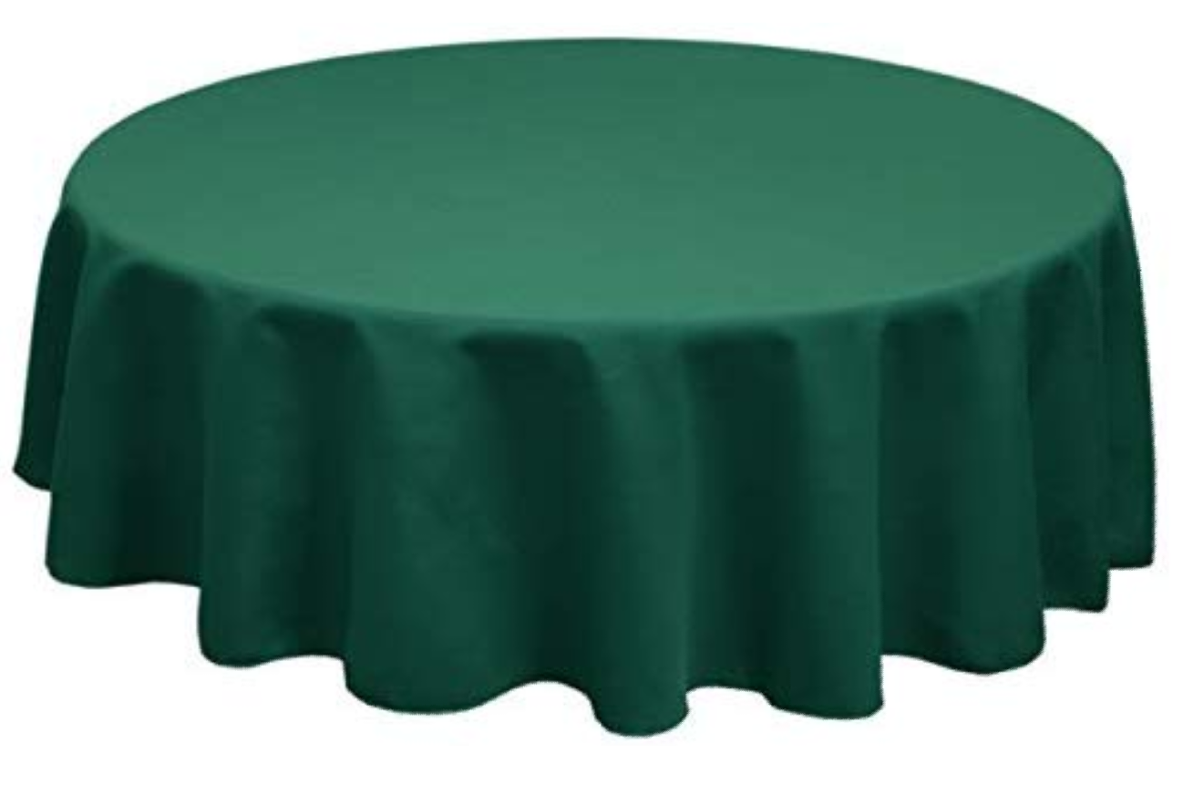Forest Green 120" Round Table Cloth