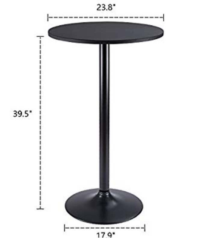 Bistro Black Cocktail Table 