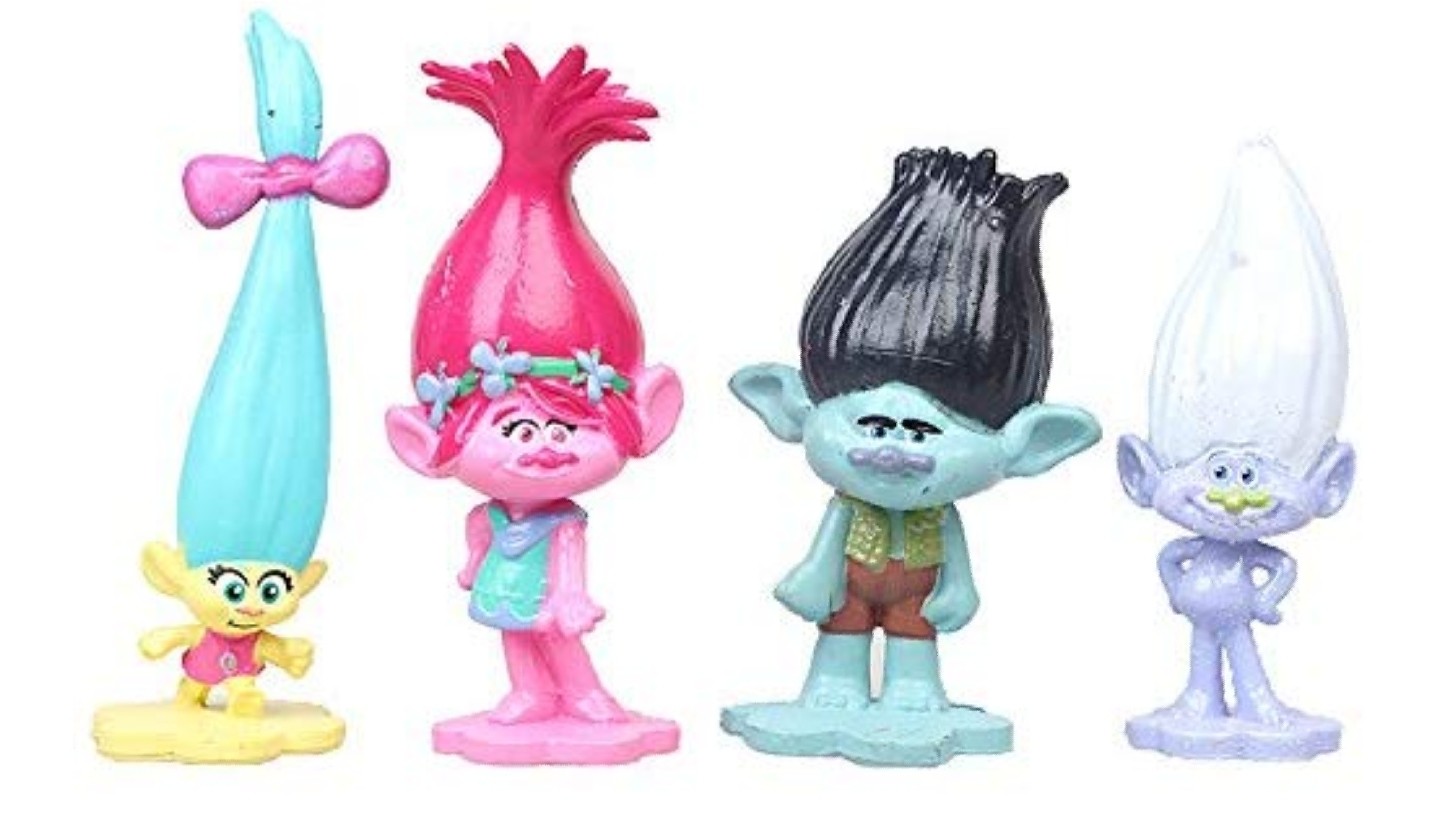 Trolls Action figure cake toppers