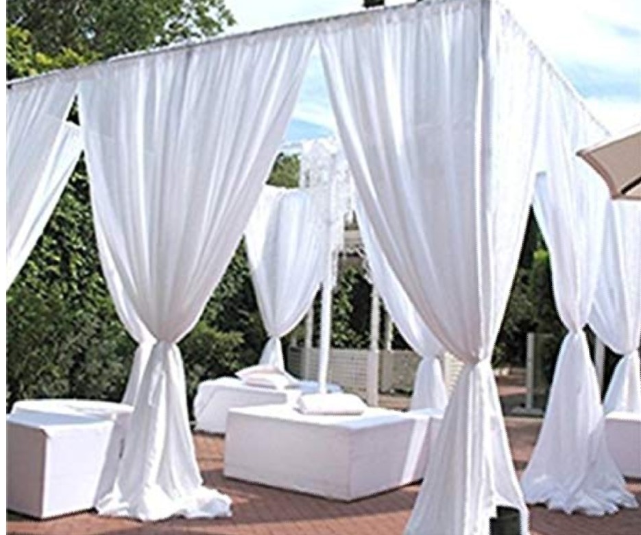 100% Chiffon Panel (white)