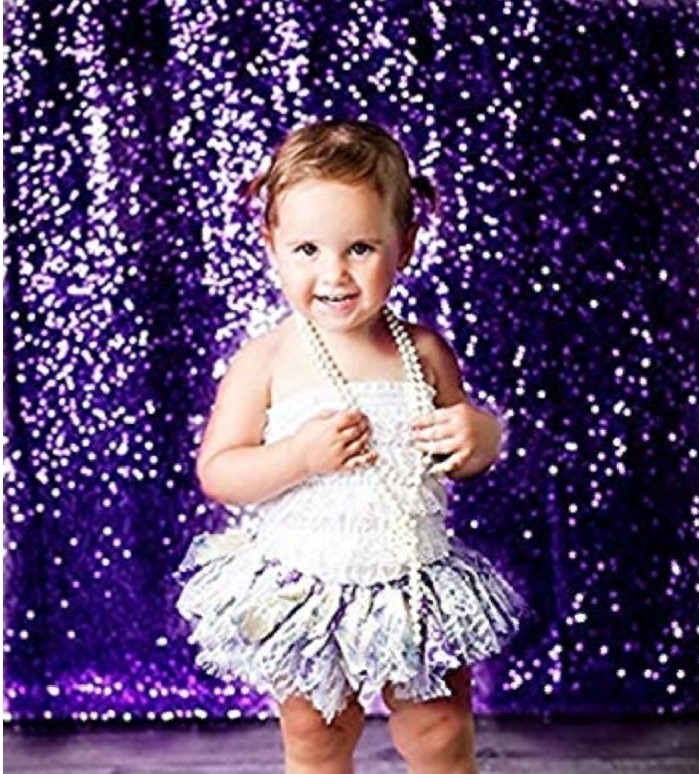 Purple sequin backdrop curtian (2)