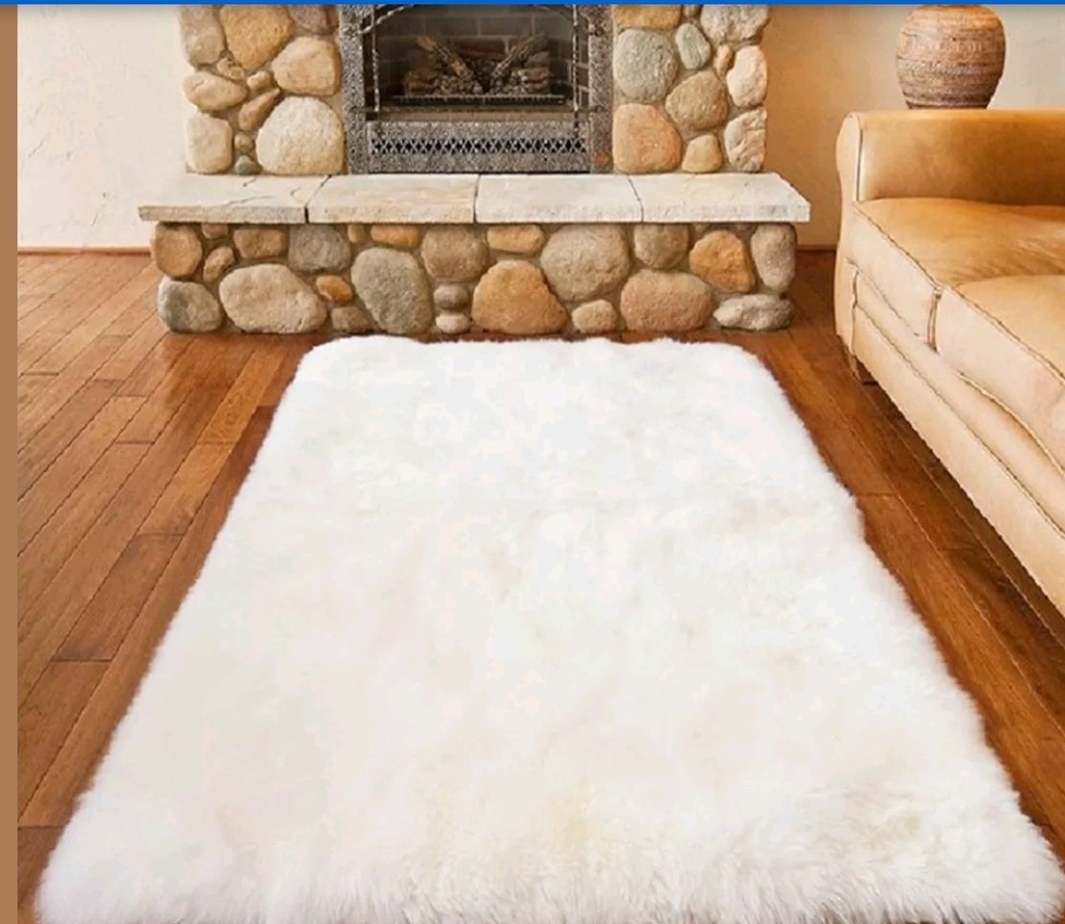 White rug