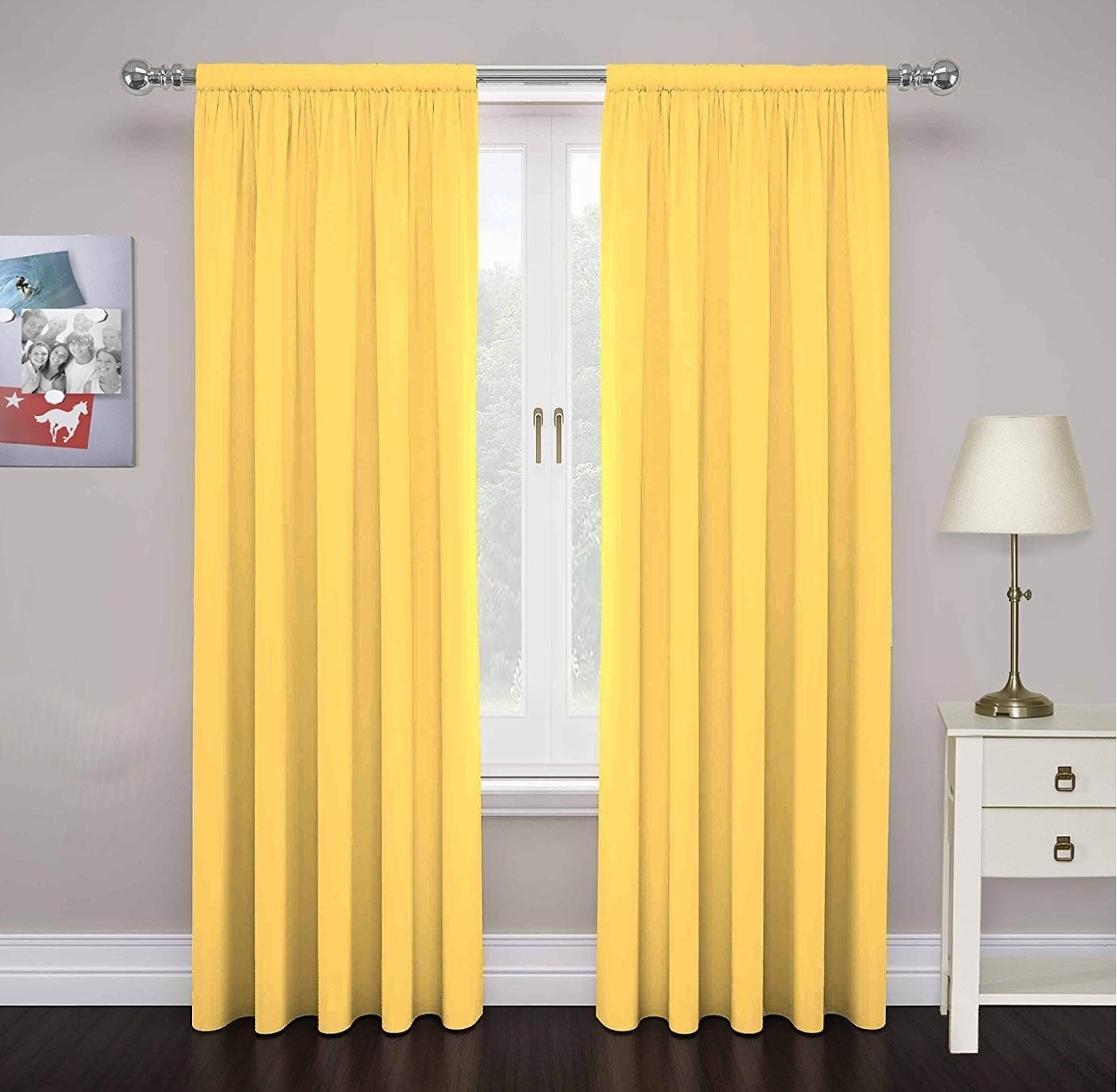 Yellow backdrop curtains (2)