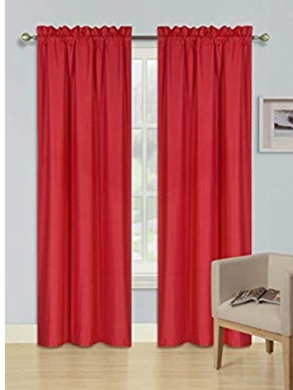 Red curtains for backdrop 
