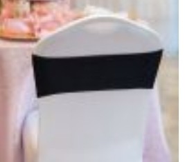 Black Spandex Sash 