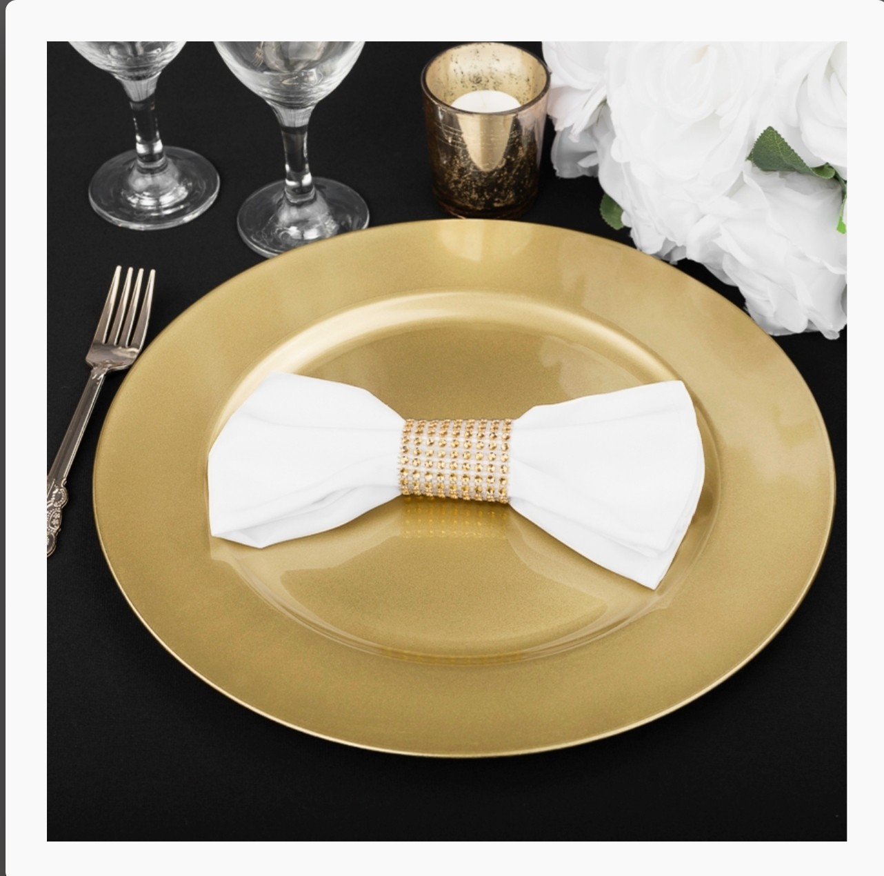 Plain Gold 13inch Charger Plates