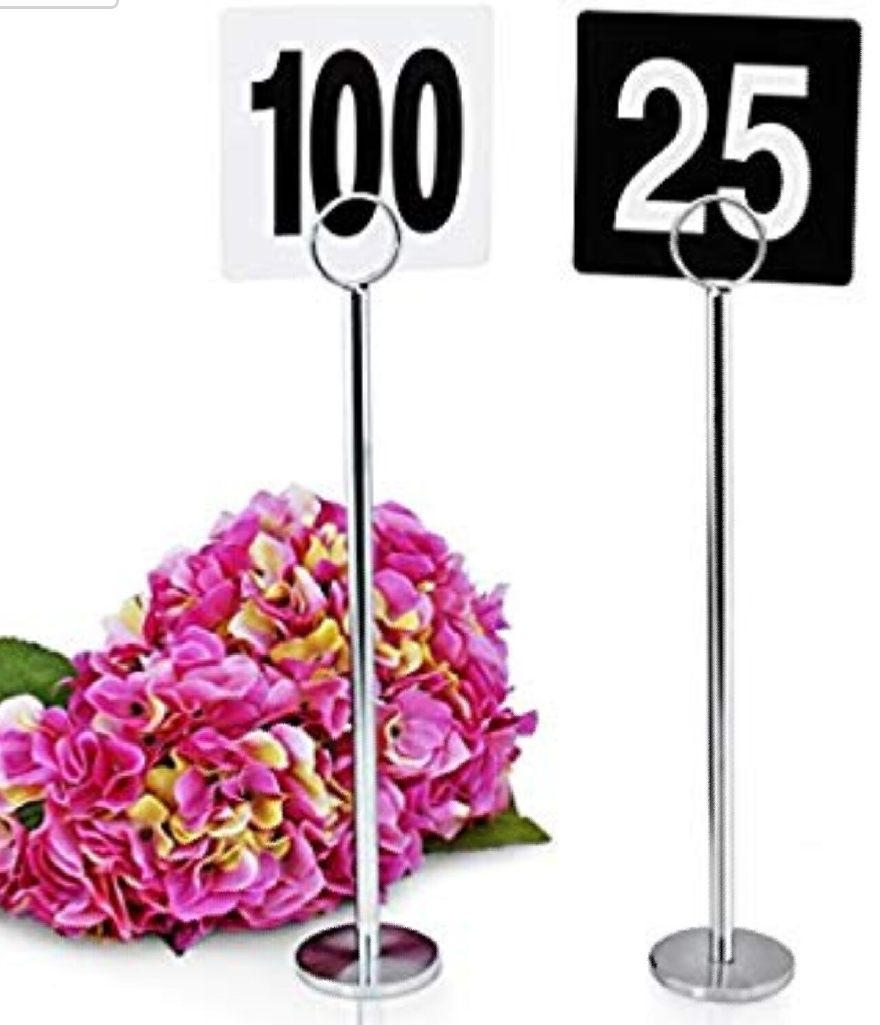 12" Table number holders (set of 12)