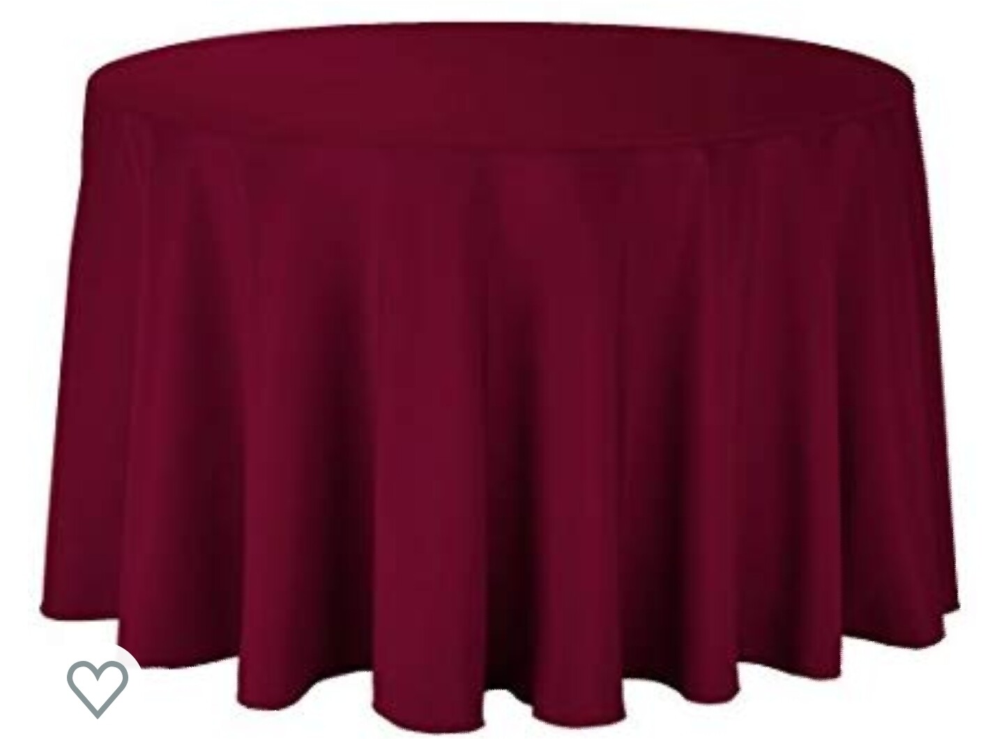 Burgundy 108 Round Tablecloth