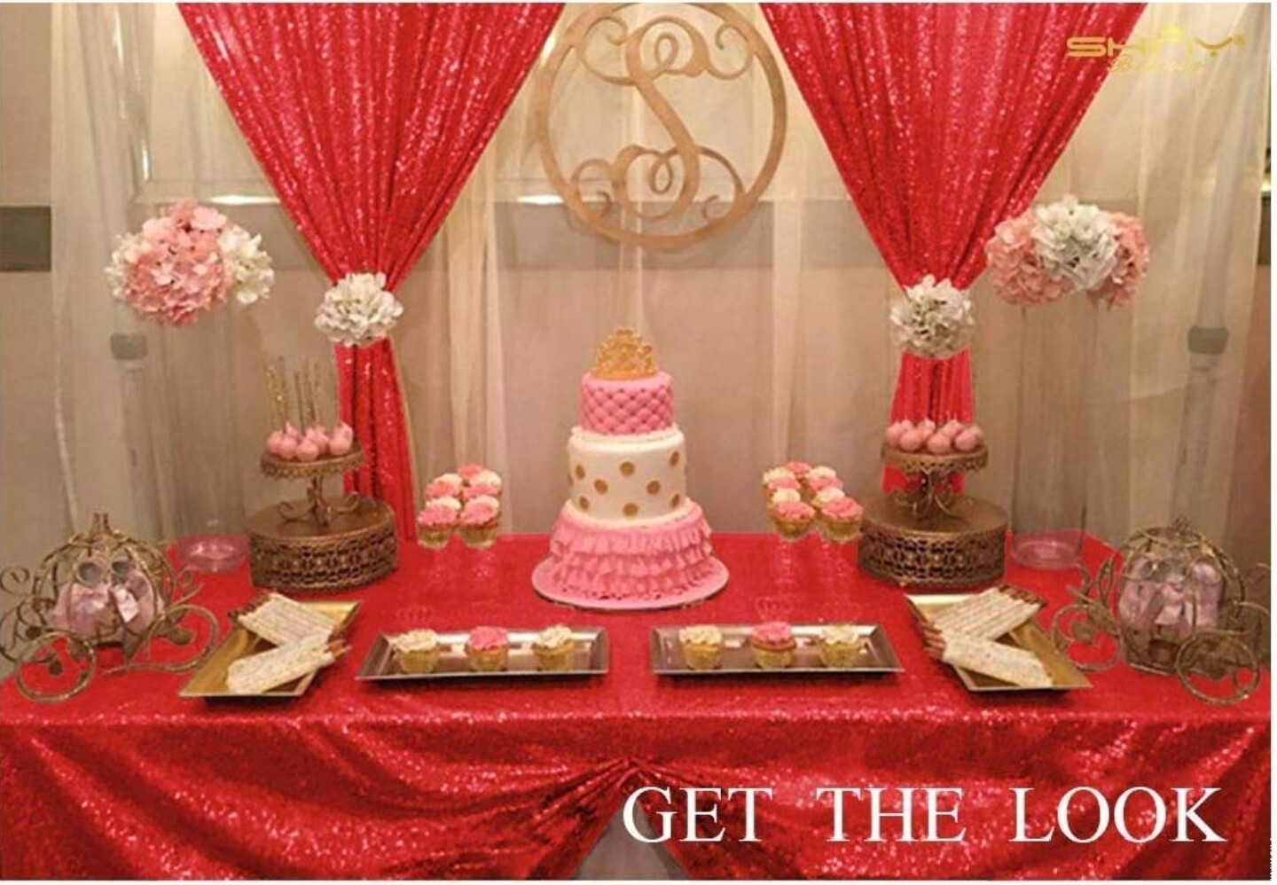 Red Sequin Panels (set of 2)