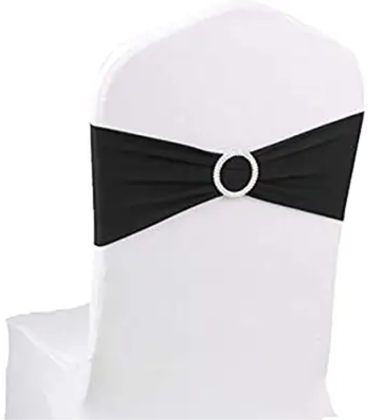 Black spandex buckle sash