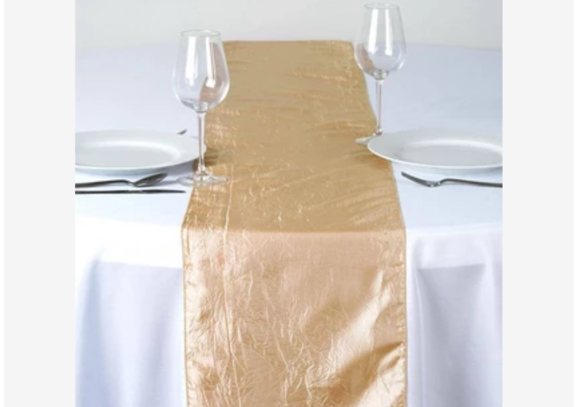 Champagne Taffeta Crinkle