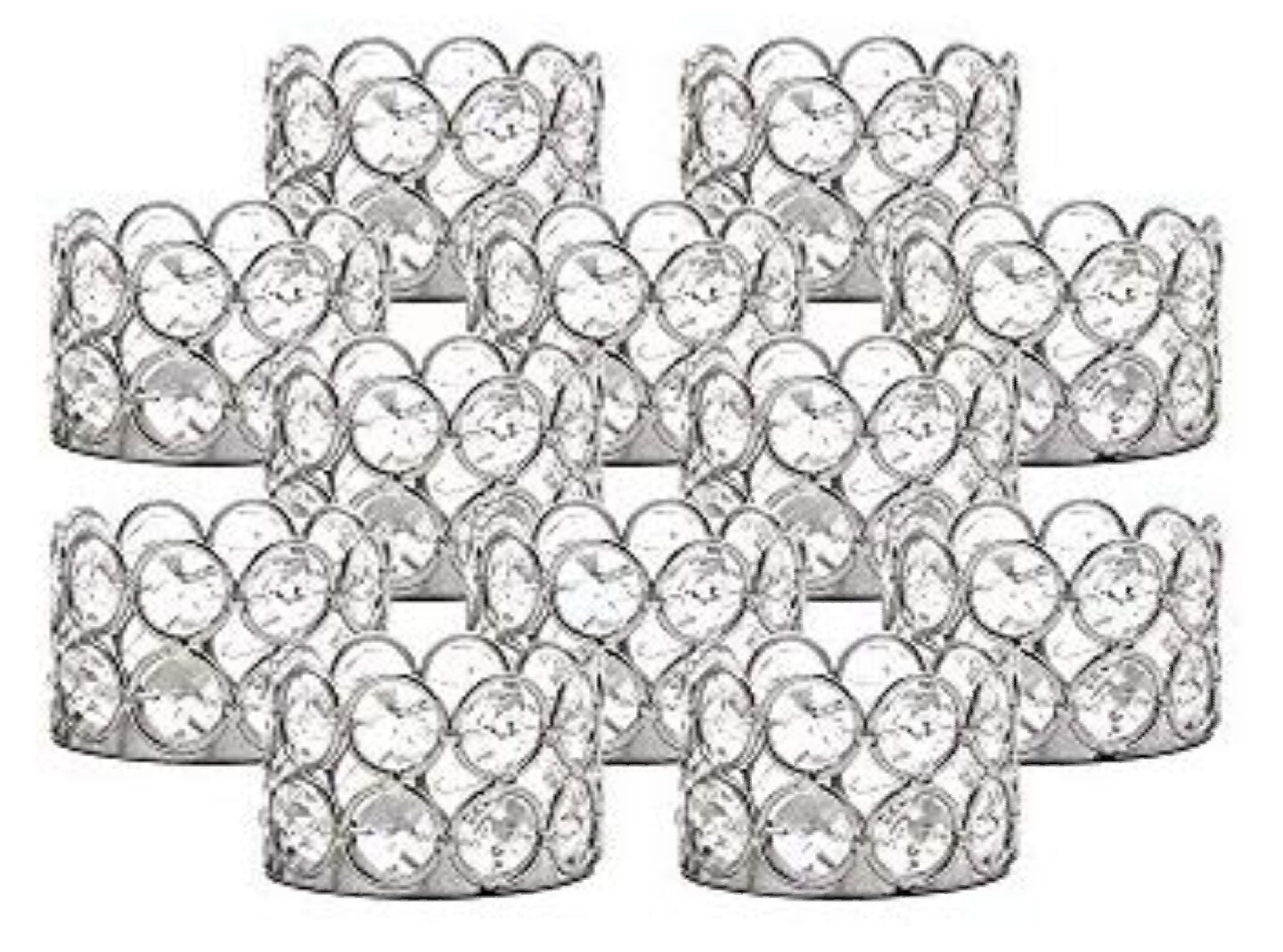 Silver Tea light Candle holder ( set of 12)