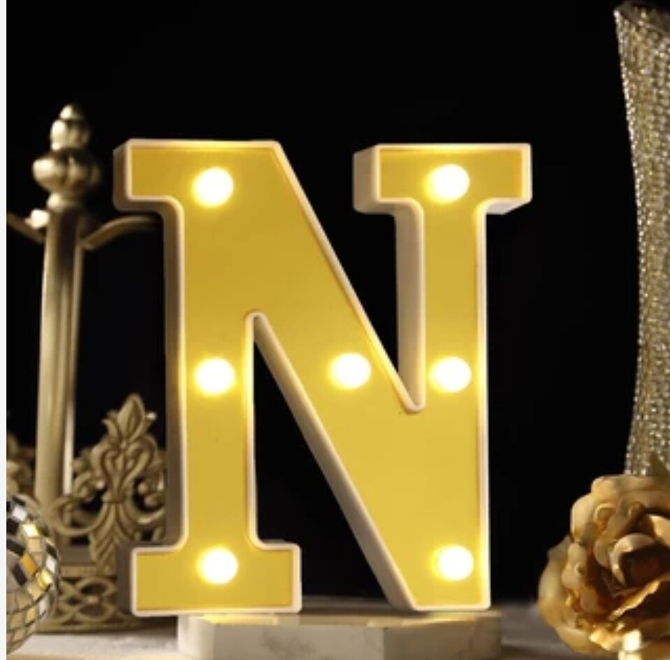 6" Marquee Letter N