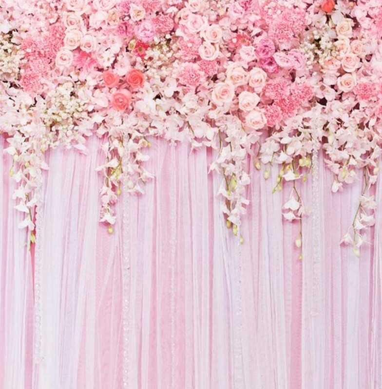 Rose flower wall backdrop 5x5 stand not included